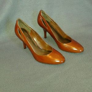Nine West Jonier Leather heels. Brown. Size 7 1/2